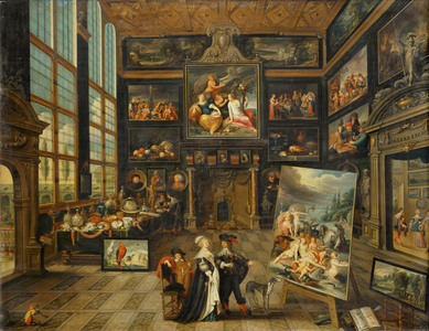 Interieure d' une galerie de tableaux …