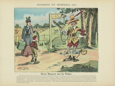 Queen Margaret and the Robber (colour litho)