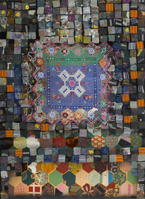 Anonymous was a Woman Series #2, 1976 (acrylic & collage on paper)