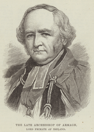 The late Archbishop of Armagh, Lord Primate of Ireland (engraving)