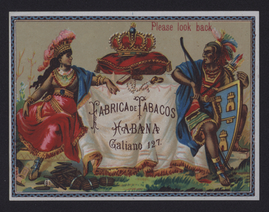 Fabrica de Tabacos, Havana, cigar label (chromolitho)