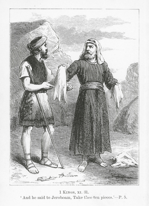 'And he said to Jeroboam, Take thee ten pieces' (engraving)