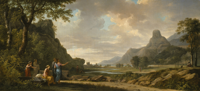 Mount Athos Carved as a Monument to Alexander the Great, 1796 (oil on canvas)