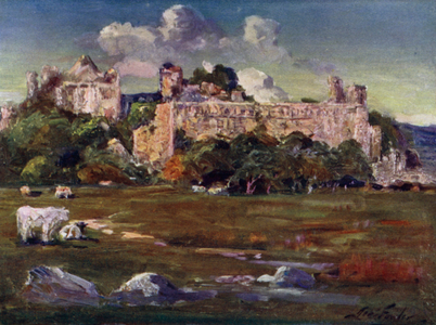 St David's, Bishop's Palace (colour litho)