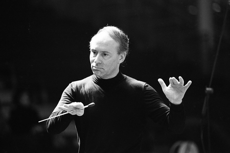 Christoph Eschenbach, 1987 (b/w photo)