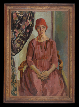 Vanessa Bell (The Red Hat), c. 1917-18 (painting)