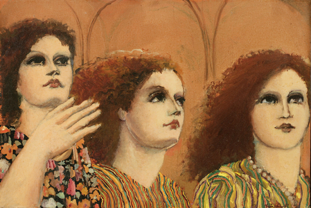 Three Women and Arches #3, 1987 (oil on canvas)