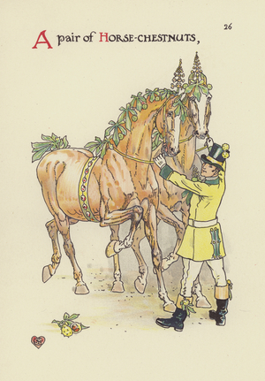 Illustration by Walter Crane for A Flower Wedding (colour litho)