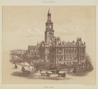 Sydney, Town Hall (litho)