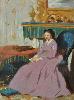 The countess Marianna Ganucci Cancellieri, 1866 (oil on cardboard)