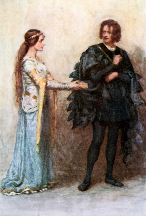"'Rich Gifts Wax Poor when givers Prove Unkind'" (colour litho)
