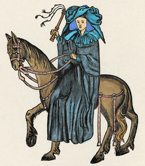 The Wife of Bath from Chaucer's Canterbury Tales (print)