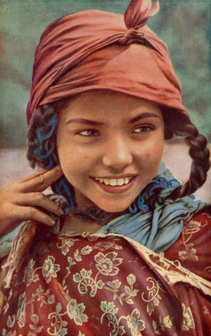 Africa. Arab children from Tunis. 1920