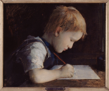 The little writer, 1869 (oil on canvas)
