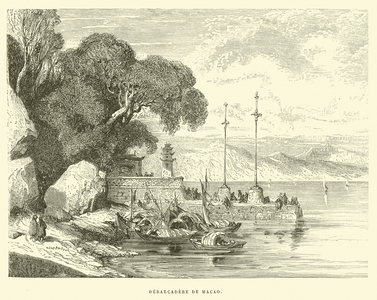 Debarcadere de Macao (engraving)