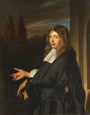 A Gentleman holding a Glove, possibly Greffier Gaspar Fagel [1634 - 1688]