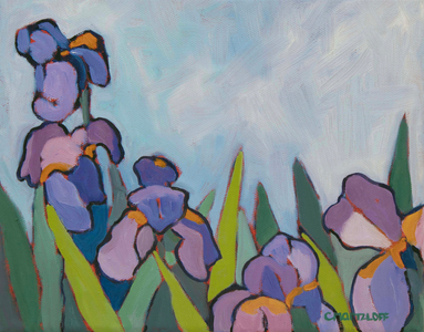 The Iris Fields, 2022 (Oil on canvas)