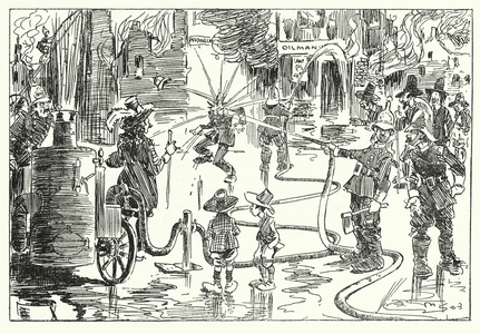 2nd September 1666, The Great Fire (litho)