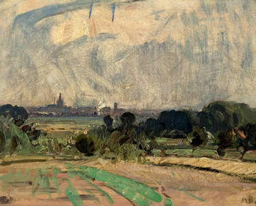 Near Nottingham (oil on canvas)