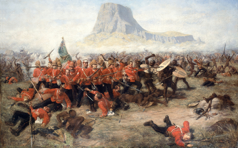 The Battle of Isandlwana, 22nd January 1879, c.1885 (oil on canvas)
