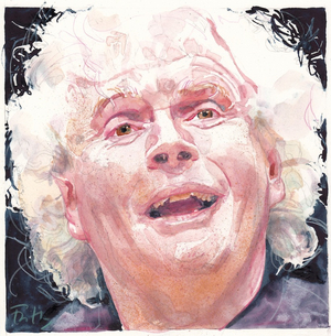 Simon Rattle (watercolour)