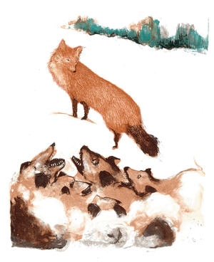 A Modern Bestiary  Fox, 2004 (screenprint)