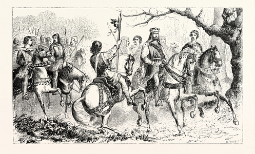 King John and His Retinue in the Forest.