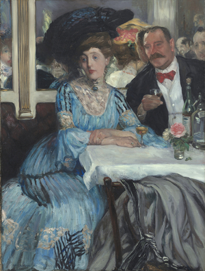 At Mouquin's, 1905 (oil on canvas)