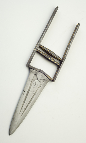 Jamadhar, or punch dagger, for a child (steel, iron, gold & brass)