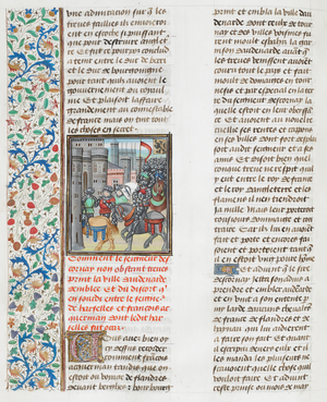 The capture of Oudenarde in 1384, by the Lord Descornay (Destournay).