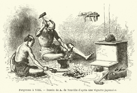 Forgerons a Yedo (engraving)