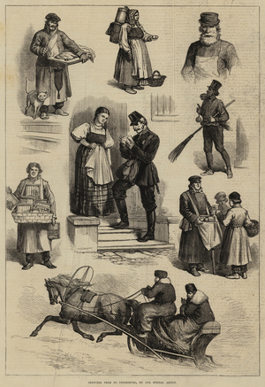 Sketches from St Petersburg (engraving)