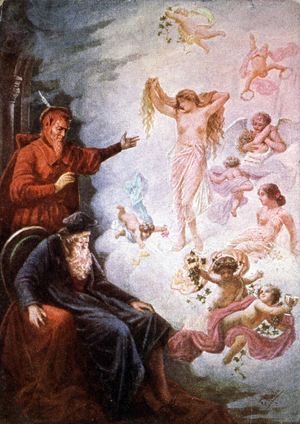 Faust and Mephistopheles, early 20th century (postcard)