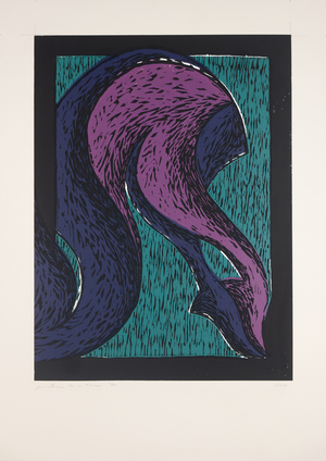 Legs Crossed Nº2, 2019 (linocut)