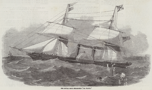 The Royal Mail Steam-Ship "La Plata" (engraving)