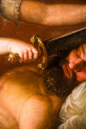 Judith and Holofernes, detail, circa 1790-1800 (oil on canvas)