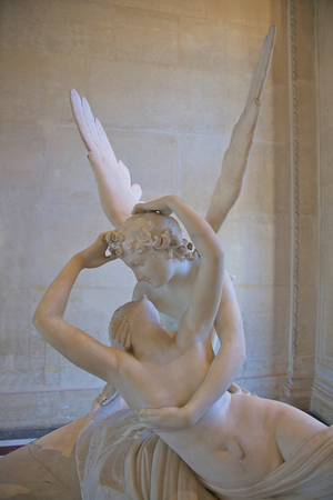 Psyche revived by Love, 1796 (marble)