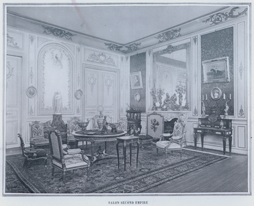 Salon Second Empire (b/w photo)