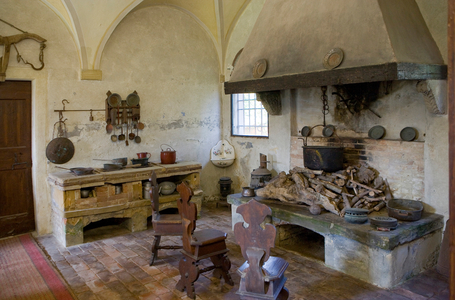 San Pelagio castle, interior, Due Carrare, Veneto, Italy (photo)