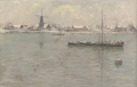 Dordrecht in the Winter, 1892 (oil on canvas)