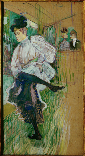Jane Avril dancing, 1891 (essence on cardboard)