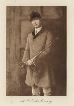 Mr W Gordon-Canning (b/w photo)