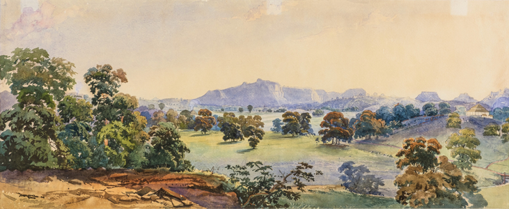 Across the Valley (watercolour)