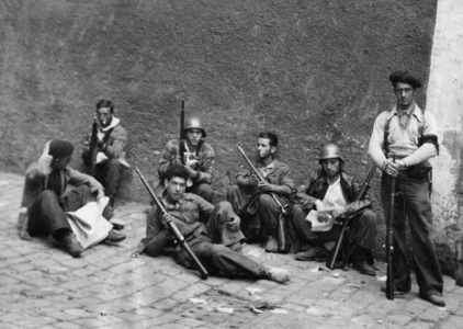 Republican fighters in Madrid, 1936