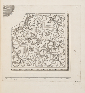 Design for Parterre, from Theatre des Plans et Jardinages, pub.1652 (engraving)