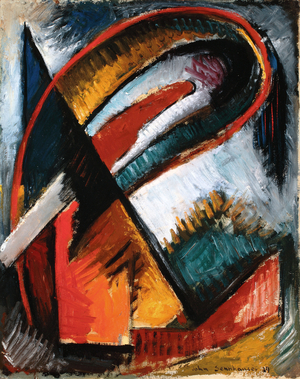 Improvisation, 1939 (oil on canvas board)