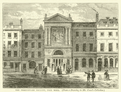 The Shakespeare Gallery, Pall Mall, from a drawing in Mr Crace's collection (engraving)