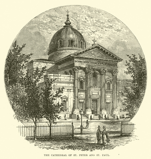 The Cathedral of St Peter and St Paul (engraving)