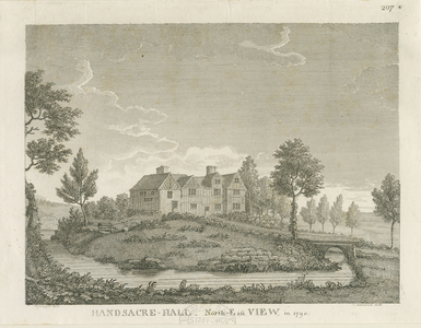 Handsacre Hall: engraving, 1790 (print)