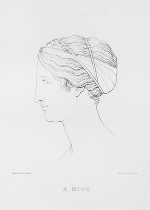 Antonio Canova: A Muse (engraving)